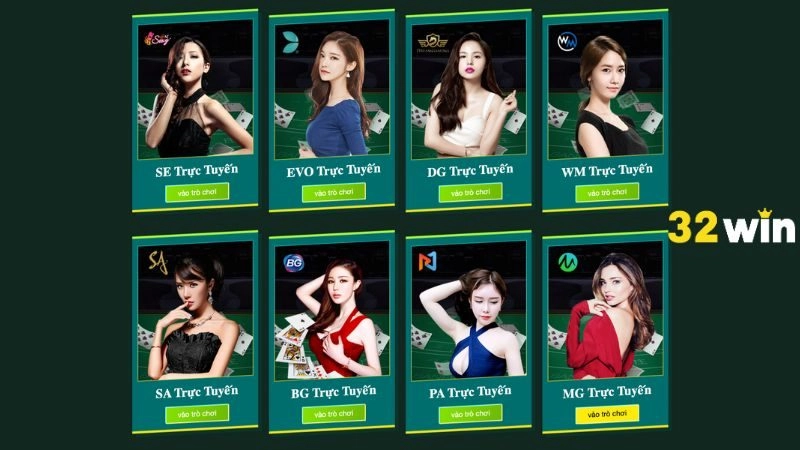 Chuyên mục Live Casino tại 32WIN