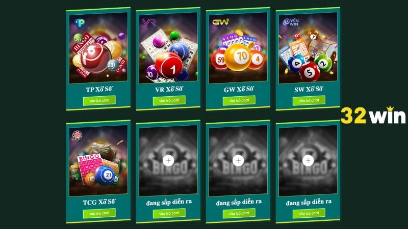 Thế giới xổ số của 32WIN